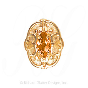 GS465 CIT - 14 Karat Gold Citrine Slide 